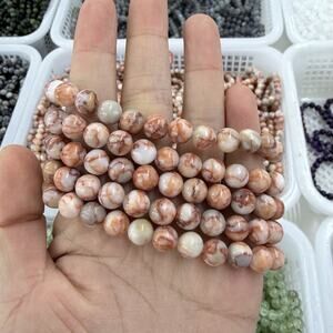 8MM Red Vein Jasper Bracelet
